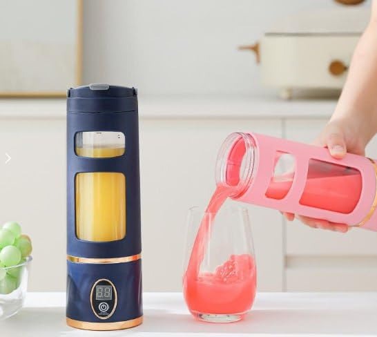 Hp-870 Freshly Squeezed Portable Juice Cup With Led Display Rechargeable Blender For Smoothies